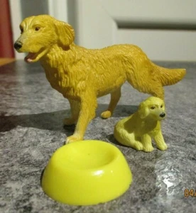 vintage - 16th scale - LUNDBY - GOLDEN RETRIEVER DOG FAMILY - Picture 1 of 3