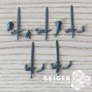 40K Adeptus Custodes Bits | Sisters of Silence | Executioner Greatsword 5x Set - Picture 1 of 2