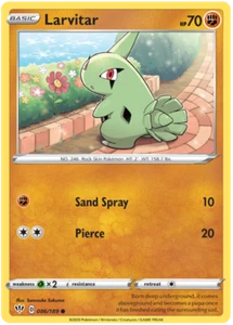 Pokemon TCG Sword & Shield Darkness Ablaze - Larvitar 086/189 - Picture 1 of 1