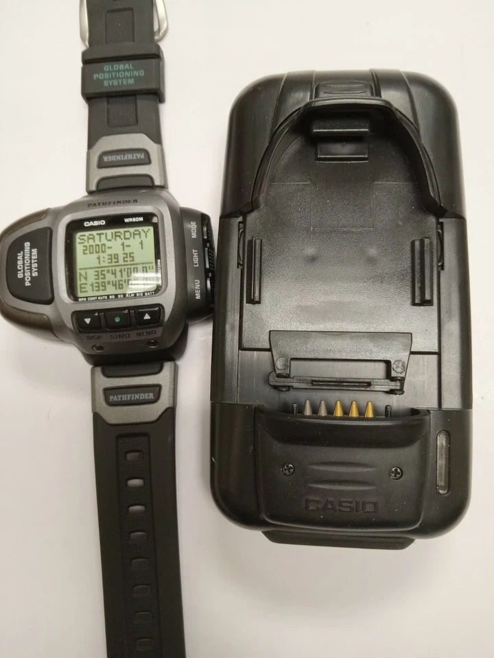 RARO Reloj Casio Vintage Pathfinder/Pro Trek GPS Retro con Cargador PRT-2GP Foto 1 de 1