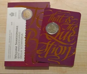 2016 San Marino 2 Euro Gedenkmünze SHAKESPEARE im Original Coincard uncirc. - Bild 1 von 10