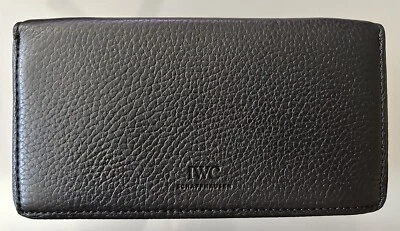 IWC International Watch Company Leather Case. 2 Watch Travel Pouch / Storage New - Image 1 of 4