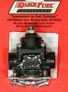Fuel Pressure Regulator ALCOHOL E85 GAS BLACK Carburetor Carb Quick Fuel 30-805 - Picture 1 of 1