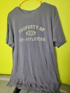 Propery Of Hyundai Spellout Tee Shirt Vintage Y2K Comfort Colors Large - Picture 1 of 6