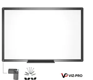 Viz Pro Magnetic Whiteboard Black Aluminium Frame All Sizes Fast Shipping - Picture 1 of 5