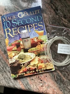 4 Replacement Gaskets for MAGIC BULLET Blender & 10 Second Recipe Book - Picture 1 of 2