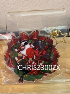 Helluva Boss Moxxie Millie Holiday Acrylic Charm Figure Ornament Christmas - Picture 1 of 1