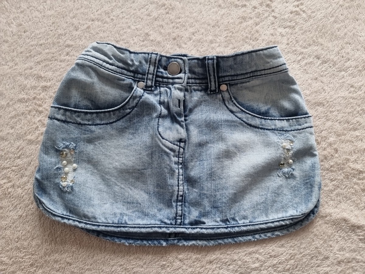 United Colors Of Benetton Mädchen Rock Aus Sweatstoff – Mit Kontrast-Piping, 97% Baumwolle, 3% Elastan, Lässig & Bequem