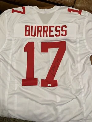 Plaxico Burress Authentic Hand Signed New York Giants Autographed Jersey PSA COA - Image 1 of 4