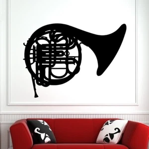 Pegatina de arte de pared con cuerno musical francés (AS10159) - Imagen 1 de 2