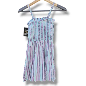 Art Class Girls Striped Smocked dress - small - Picture 1 of 6