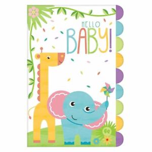 Hello Baby Shower Jungle Animals 8 Ct Postcard Invitations