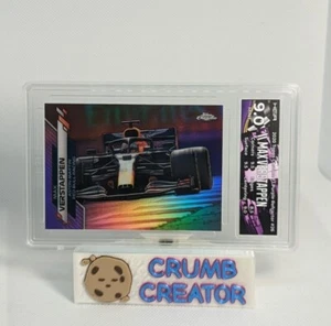 Max Verstappen 2020 Topps Chrome F1 Purple Refractor /399 HGA 9.0 MINT Red Bull - Picture 1 of 2