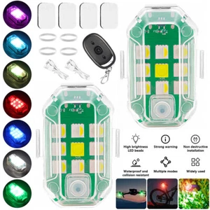 High Brightness Wireless LED Strobe Light 7Colors USB Rechargeable Flashing Lamp - Foto 1 di 19
