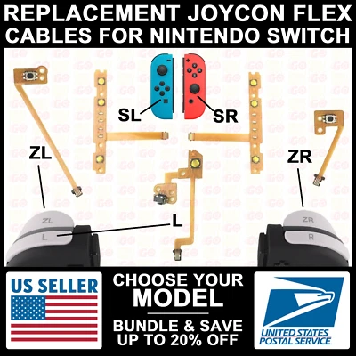 SL/SR/L/ZL/ZR Button Flex Cable Replacement Ribbon For Nintendo Switch Joy-Con