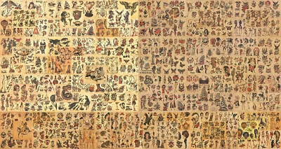 Sailor Jerry Traditional Vintage Style Tattoo Flash 150 Blatt 11x14 Old School - Bild 1 von 4