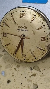 DOXA  Cal 11 1/2 1147  Movement with Dial & hands  Not work Good balance Used - Picture 1 of 7
