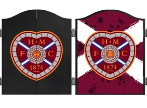 Heart of Midlothian Fußballclub Dartboard Schrank offiziell lizenziert Hearts FC - Bild 1 von 17