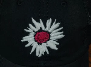 NWT Women's Life Is Good Daisy Tattered  Black Sun Washed Chill Cap - Picture 1 of 7