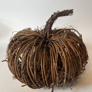 "Calabaza de vid de 5,5"" a través de 4,25"" de alto decoración de otoño/otoño" - Imagen 1 de 6