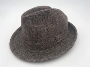 MENS D&Y FEATHER BAND TRILBY FEDORA MULTICOLOR PATTERN HAT - Picture 1 of 5