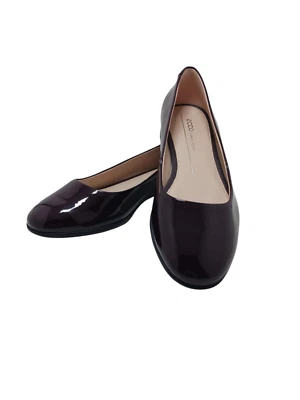 Новый в коробке женщин изюм красный анин балетки туфли лакированная кожа поскользнуться на размер 8 - Изображение 1 из 4