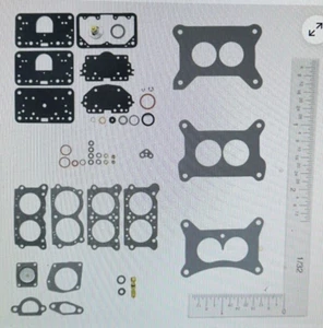 1958-74 INTERNATIONAL HOLLEY 2300G  2 BARREL CARBURETOR REPAIR KIT  ETH TOLERANT - Picture 1 of 1