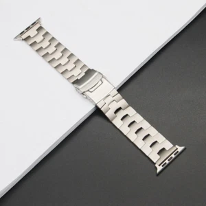 Cinturino Link Titanio Cinturino Orologio per Apple Watch Ultra 10 9 8 7 SE 6 5 4 3 2 1 - Foto 1 di 12