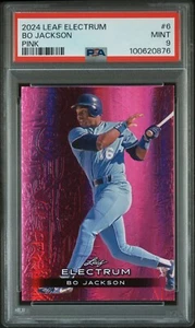 Hoja Electrum 2024 rosa 8/15 #6 Bo Jackson Kansas City Royals PSA 9 como nuevo - Imagen 1 de 2