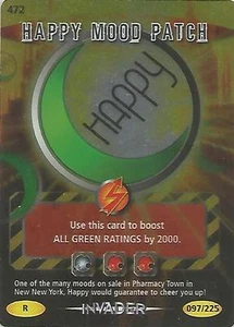 Doctor Who Battles In Time Invader - Rare R "Happy Mood Patch" Card #472 - Bild 1 von 1