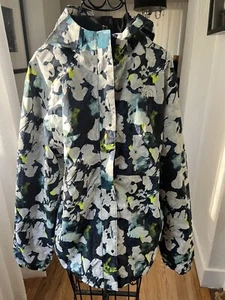 north face jacket Girls Flowered Jacket  xxl /size 18 Windbreaker Or Womens S/M - Picture 1 of 8