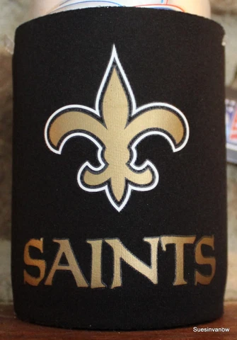 Saints Can Koozie New Orleans Licensed NFL Football League Cooler Bottle Coolie Cover