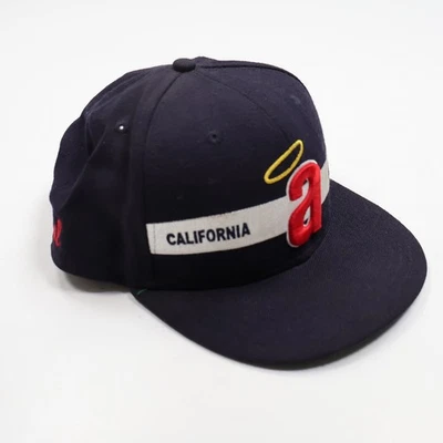 California LA Angels New Era Navy Cooperstown Collection Red Hat Adjustable - Image 1 of 4