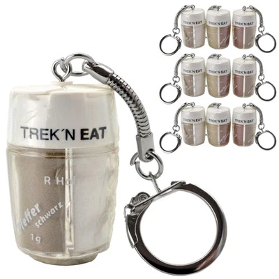 TREK'N EAT 10x Mini Gewürzstreuer Schlüsselanhänger Trek 'n Eat 4 Gewürze Unterwegs Outdoor
