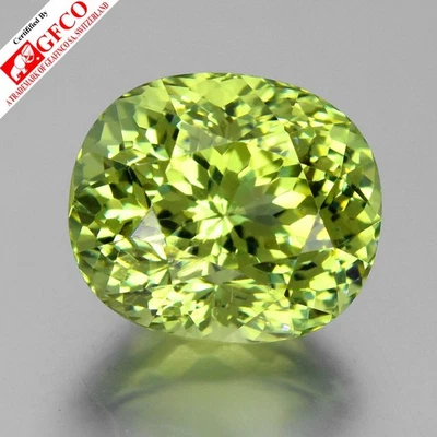 💎Certificado GFCO 4.23ct IF Natural Amarillo Verde Grosular - Gema Granate Andradita Foto 1 de 4