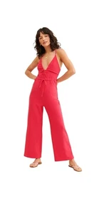 Daily Practice By Anthropologie The Kit Kat Tropical Beach Jumpsuit Medium - Picture 1 of 8