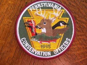4" 1995 1ST PATCH IN PENNSYLVANIA CONSERVATION OFFICERS SERIES - Picture 1 of 2