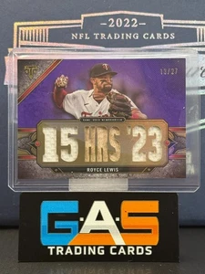 2024 Topps Triple Threads Royce Lewis Relics Amethyst /27 #TTR-ROY2 SP - Picture 1 of 2