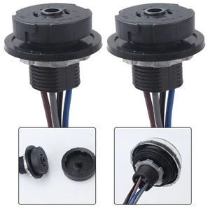 2er Pack wasserdichte Lichtschrankensockel mit 4 Pin Stecker für Beleuchtung - Picture 1 of 12