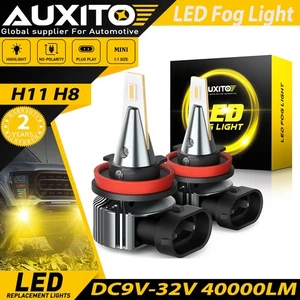 AUXITO H8 H11 H9 LED Bombillas Antiniebla Ámbar 3000K Amarillo Lámpara de Conducción Bombilla DRL - Imagen 1 de 13