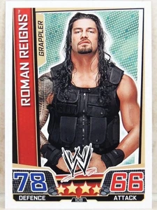 WWE TOPPS SLAM ATTAX SUPERSTARS ROMAN REIGNS RC ROOKIE WRESTLING CARD 108 2013 - Picture 1 of 2
