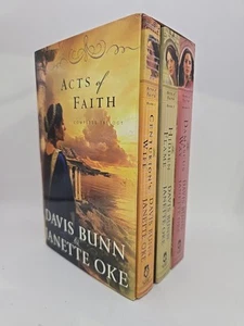 Acts of Faith Trilogy by Janette Oke & Davis Bunn (Paperback) Complete Boxed Set - Picture 1 of 8