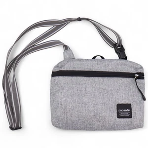 Pacsafe SlingSafe LX50 Crossbody Bag RFID Blocking Travel Gray Small - Picture 1 of 6
