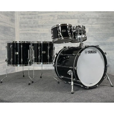 Yamaha Recording Custom 5pc Rock Drum Set Solid Black - Image 1 of 4