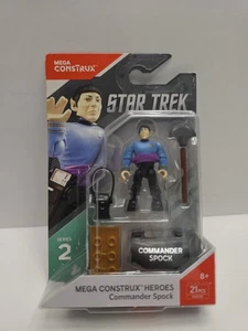 2017 MEGA CONSTRUX COMMANDER SPOCK STAR TREK SERIES 2 - Picture 1 of 5