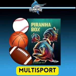 FishingWax Multi-Sport Piranha Box Mystery Sports Card Box - 1/2 Card Per Box! - Picture 1 of 1