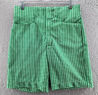 Pantalones Cortos Entrenadores Tejidos Arena Medalist DE COLECCIÓN Para Hombres 36 Verde Cuadros Cintura Elastizada EE. UU. Foto 1 de 4