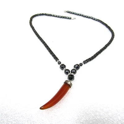 Joyería para hombre adolescente marrón rojo negro hematita elegante informal Foto 1 de 4