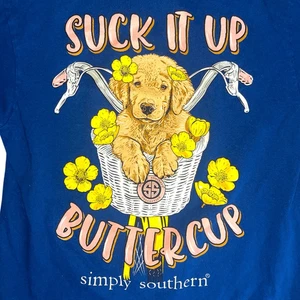 Simply Southern Girls Blue Short Sleeve Tee - Picture 1 of 5