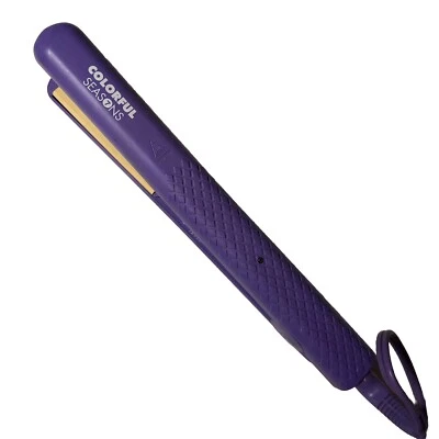 HERSTYLER Colorful Seasons 7 Ceramic FLAT IRON 1” Dual Power Purple — 第 1/4 张图片